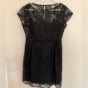 Nanette Lapore Elegant Black Lace Dress